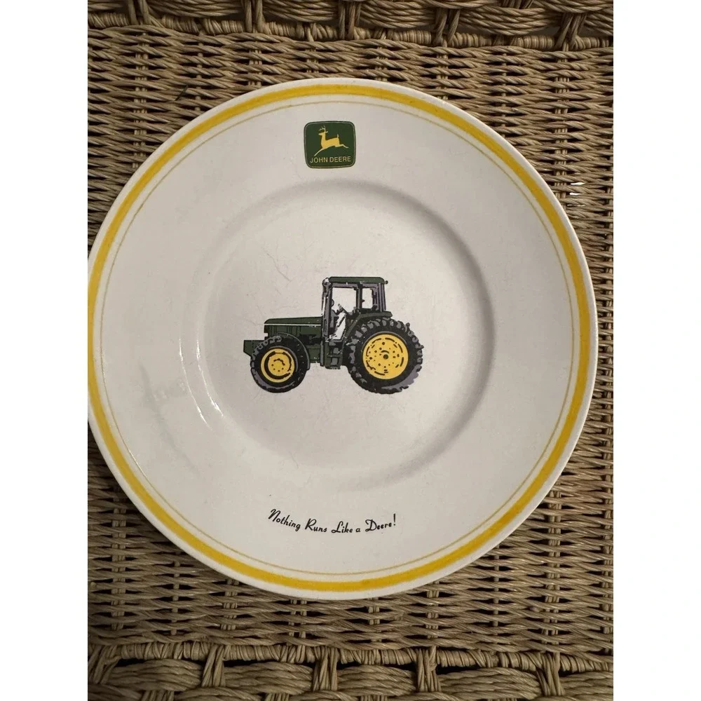 Vtg John Deere Plate Nothing Runs Like A Deere 9